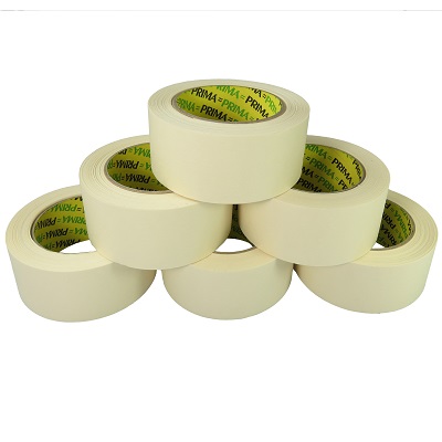 6 x Rolls of White Eco-Friendly Kraft Paper Adhesive Tape 50mm x 50M